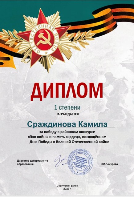 Районный литературный конкурс Этих дней не сомлкнет слава 2022